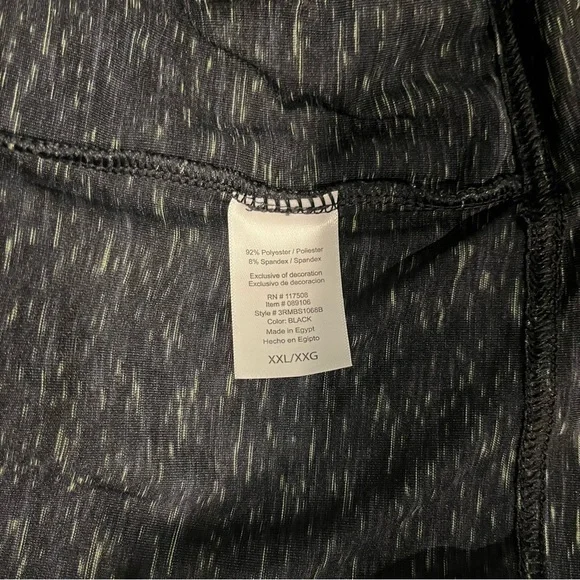 Reebok Mens XXL Black Space Dye Speedwick Athletic T-Shirt #310 - Picture 11 of 15